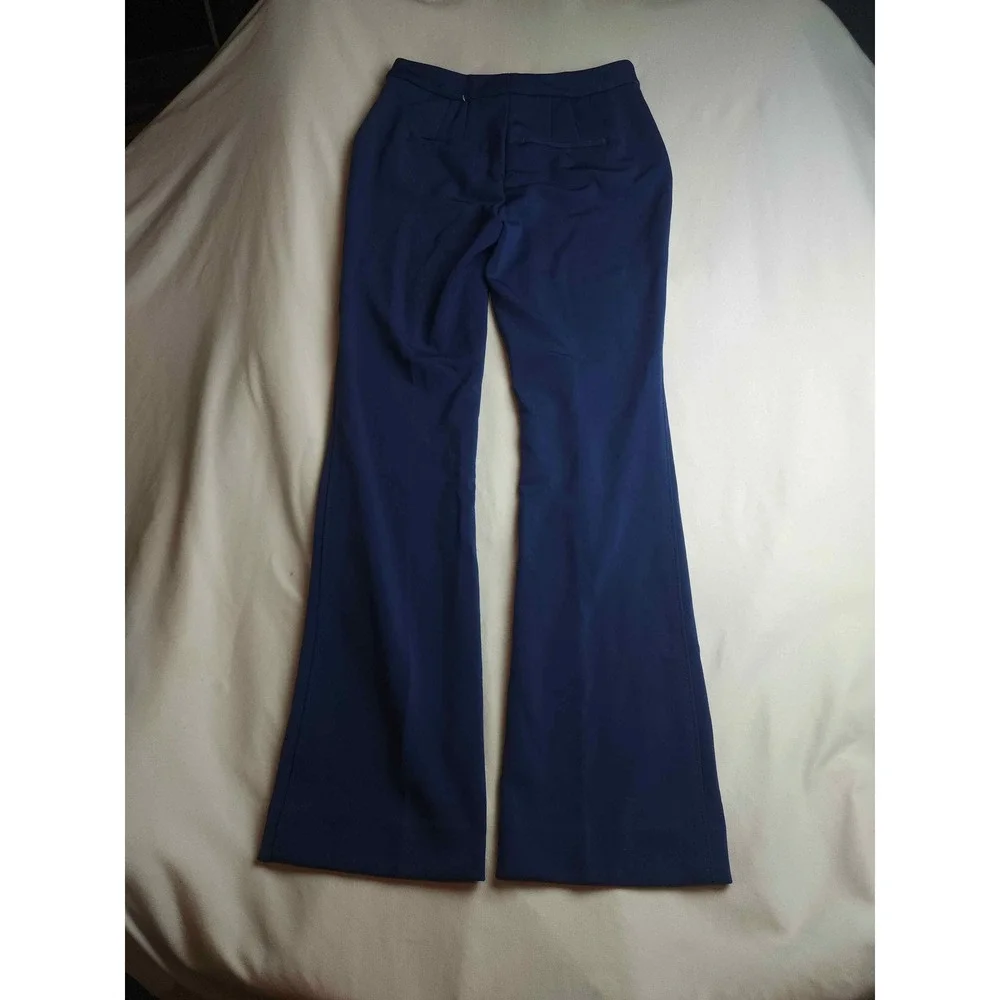 Royal Blue Flare Leg High Rise Dress Pants Trousers Womens Small 4-6
